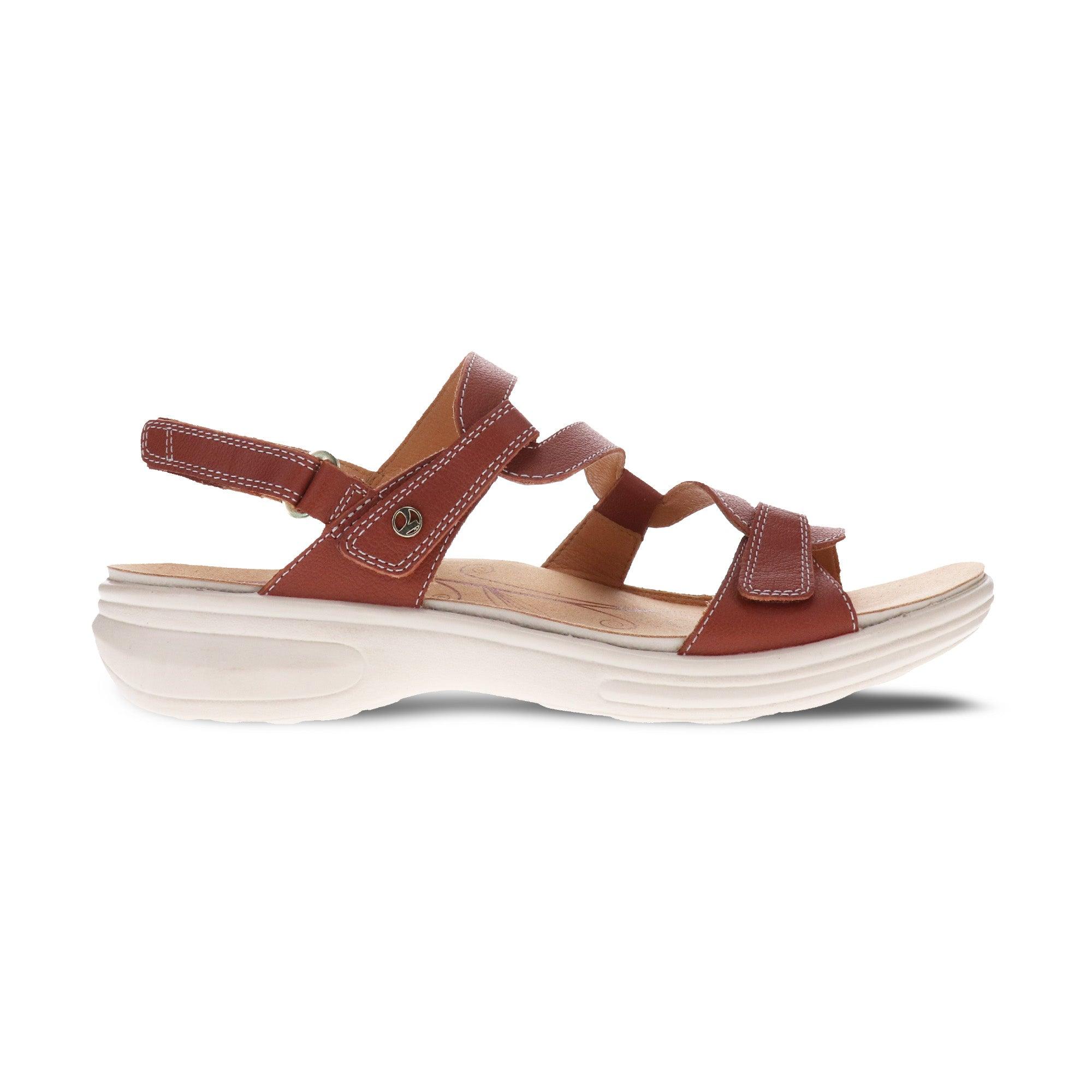 Emerald Adjustable Leather Sandals