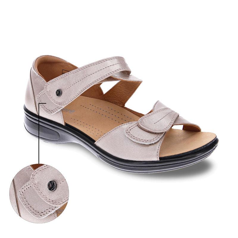 Geneva Closed Heel Leather Sandals - Revere Shoes