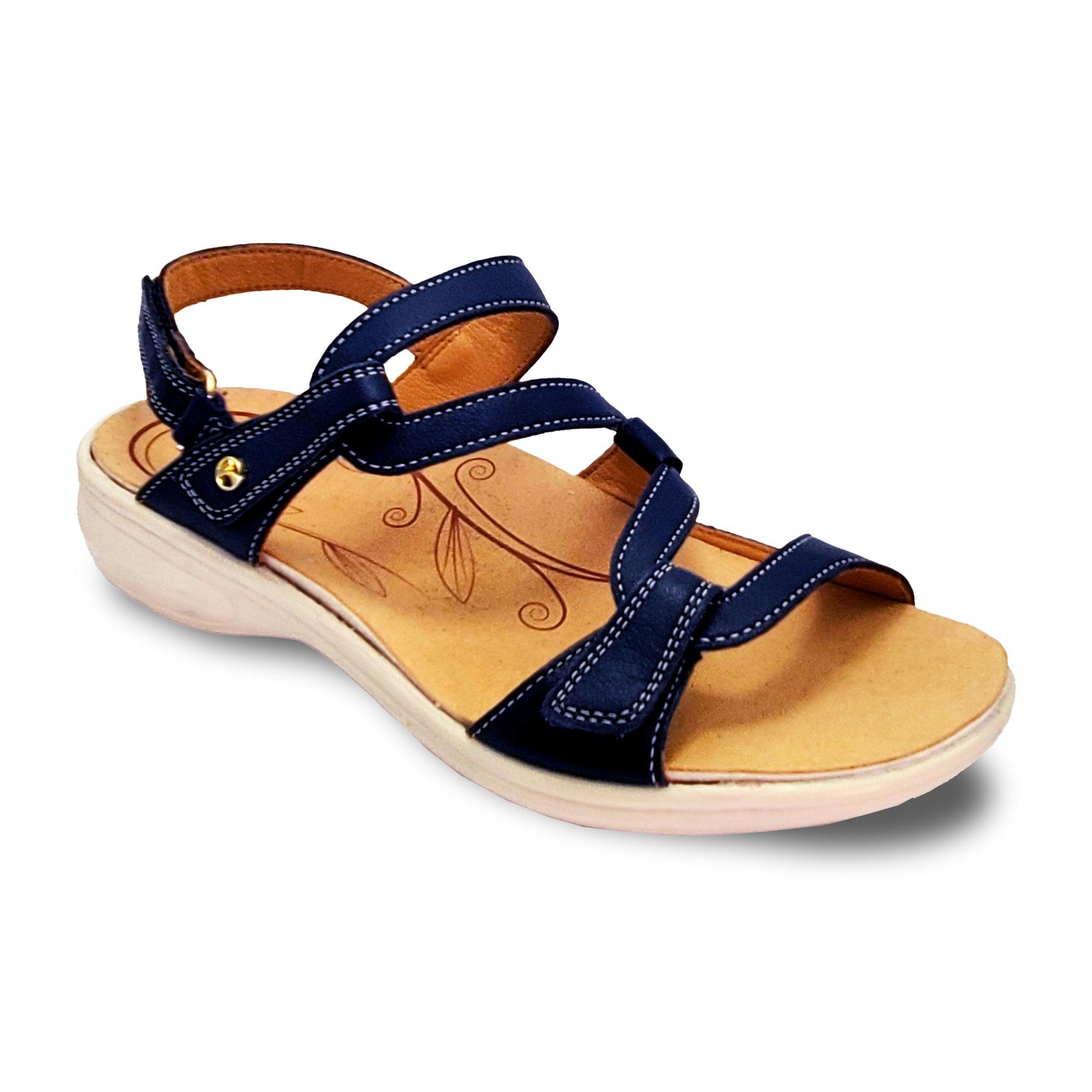 Emerald 3 Strap Leather Sandals - Classics - Revere Shoes