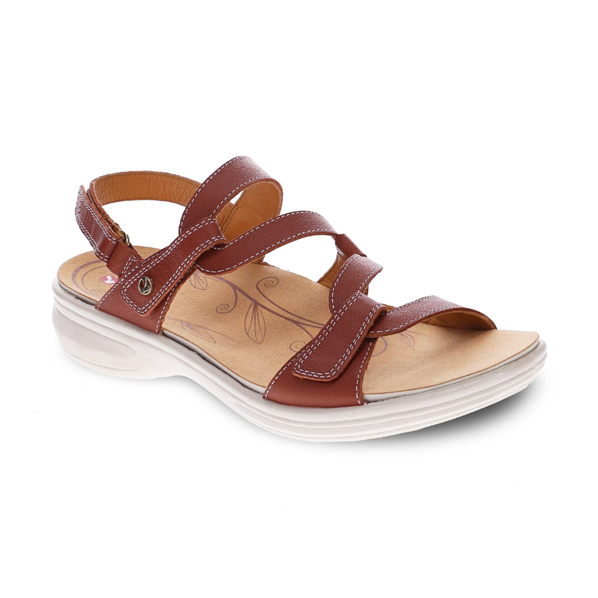 Emerald Adjustable Leather Sandals